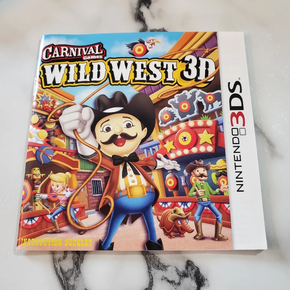 Carnival Games: Wild West Nintendo 3DS Video Game  *TESTED*
